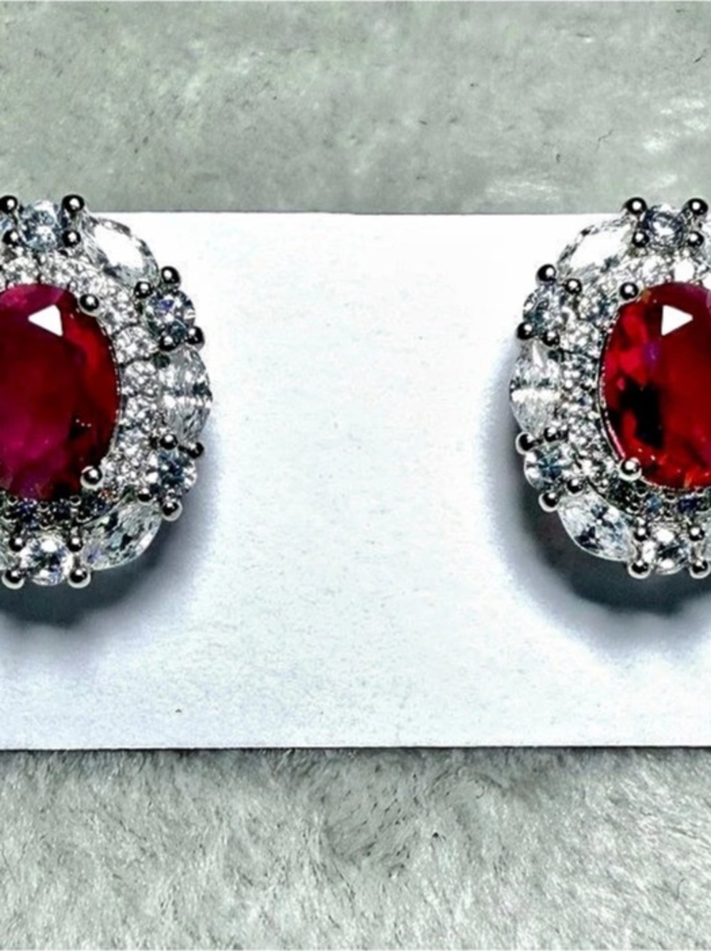 Pink & Silver Statement Earrings Like New
